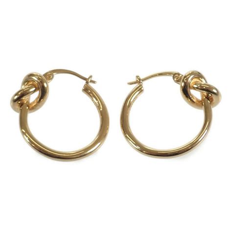 celine barbele hoop earrings|WOMEN'S LUXURY GOLD EARRINGS .